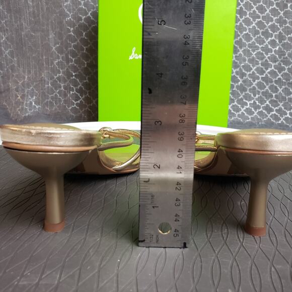 Sam Edelman Selma Knotted Slide Sandal Womens 8M Gold Chic Partycore - Picture 11 of 11